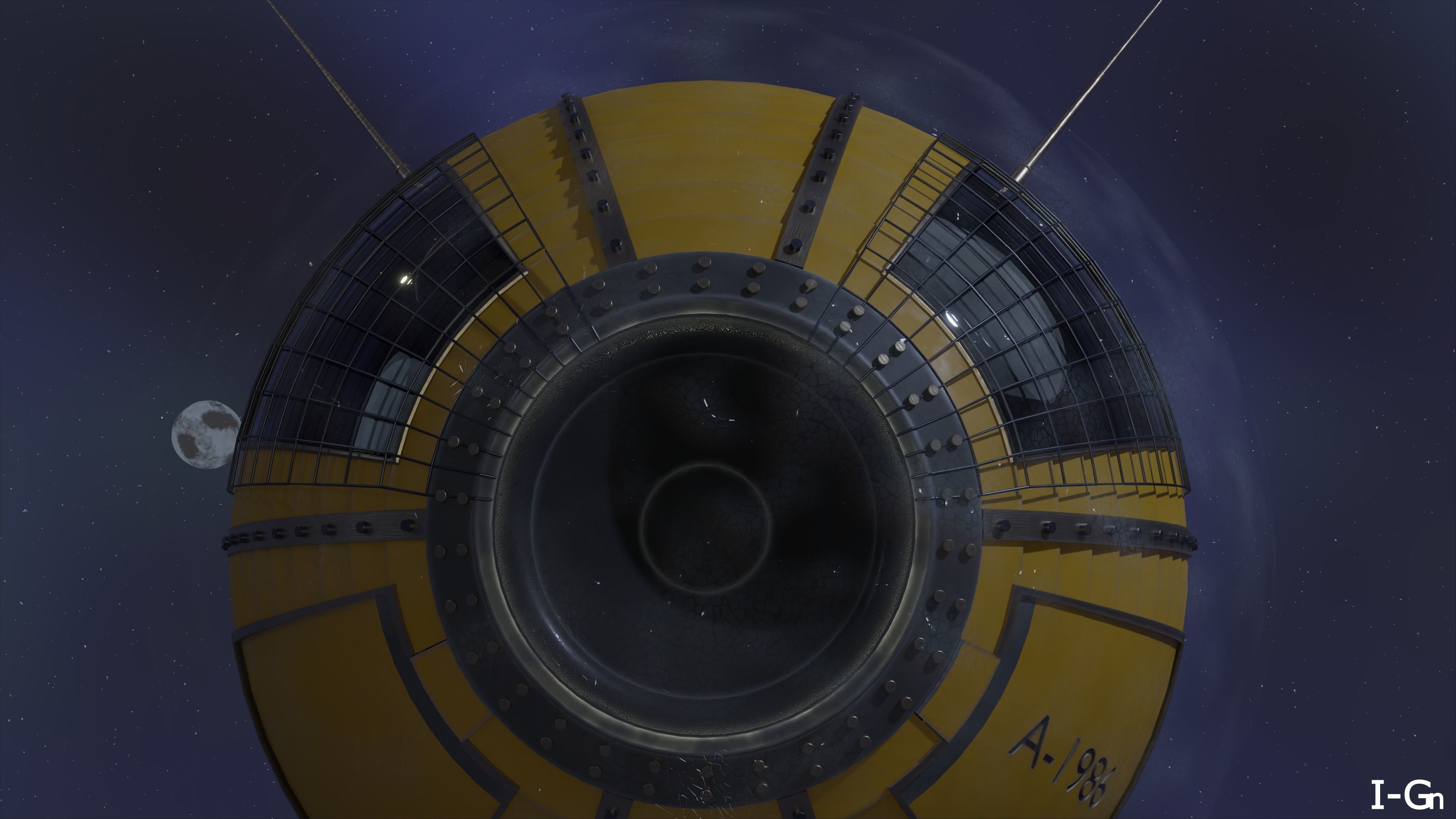 Spaceship - The A-1986 3D model_1