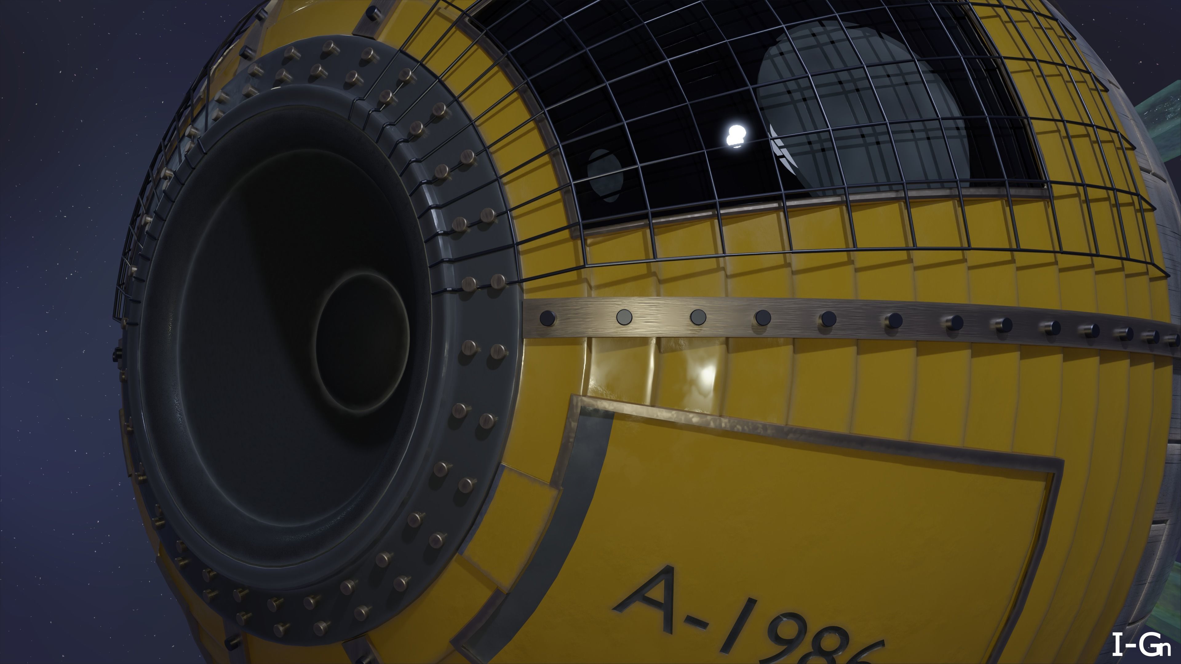 Spaceship - The A-1986 3D model_4