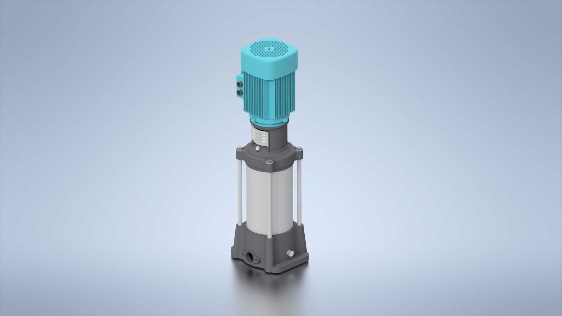 Multistage Pump 3D Model Multistage Pump FULL DESIGN  3D print model_6