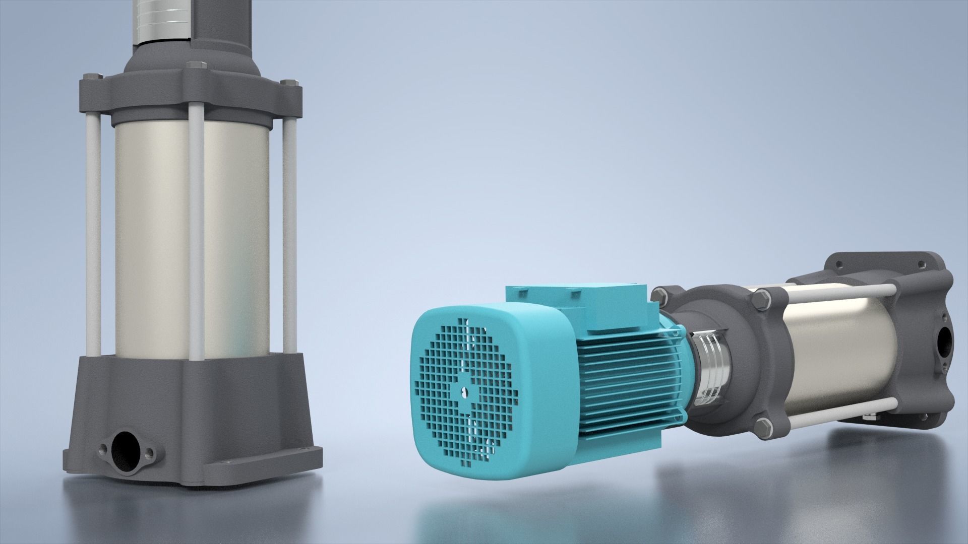 Multistage Pump 3D Model Multistage Pump FULL DESIGN  3D print model_5