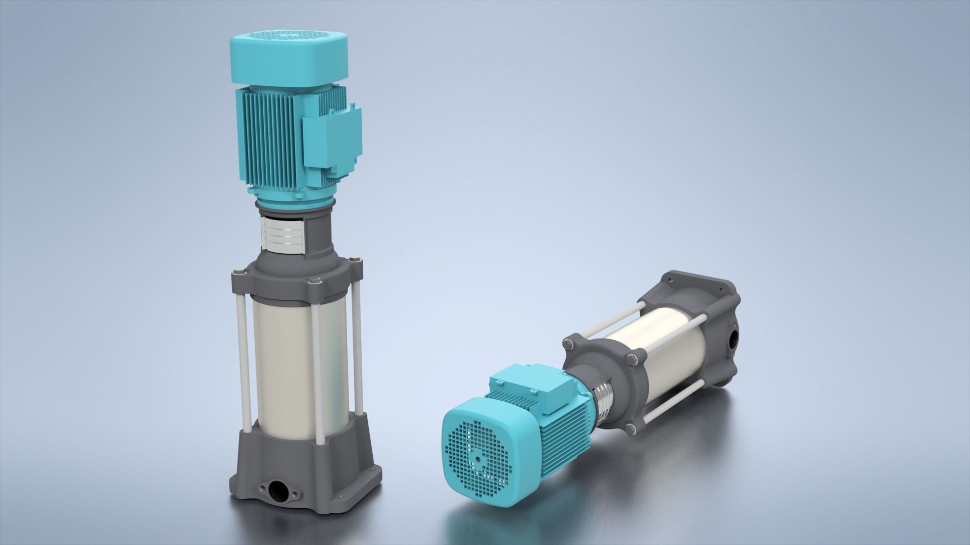 Multistage Pump 3D Model Multistage Pump FULL DESIGN  3D print model_2