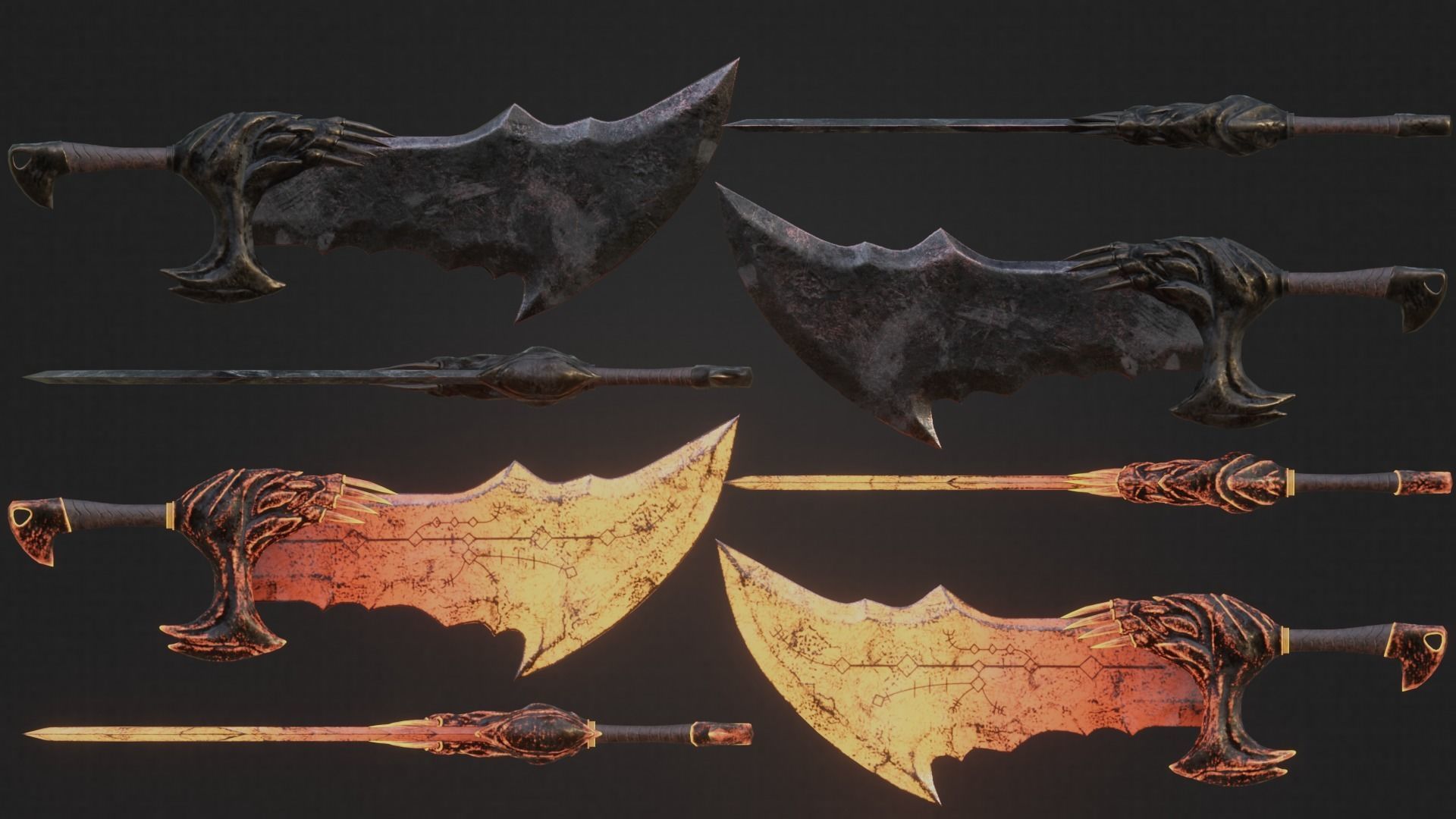 Chaos blades 3D Model Collection_4