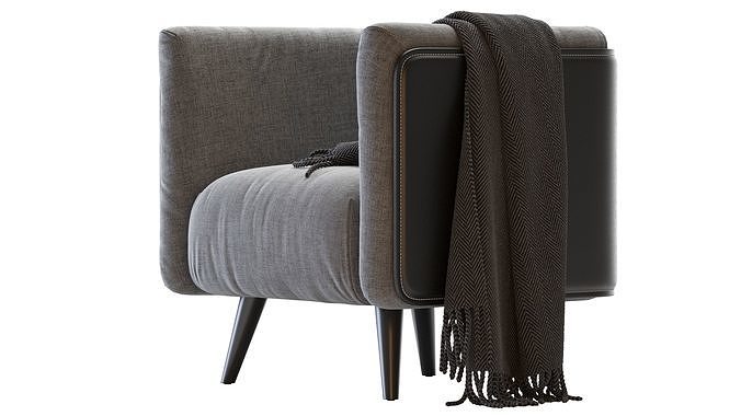 CTS Armchair PLAZA 3D model 6