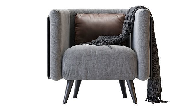 CTS Armchair PLAZA 3D model 7