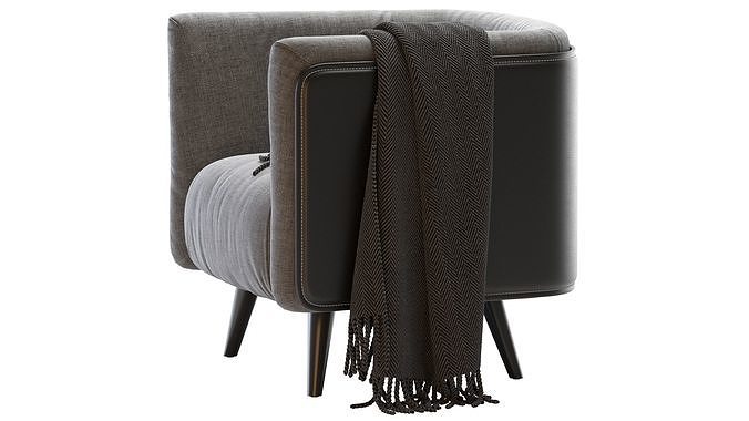 CTS Armchair PLAZA 3D model 2