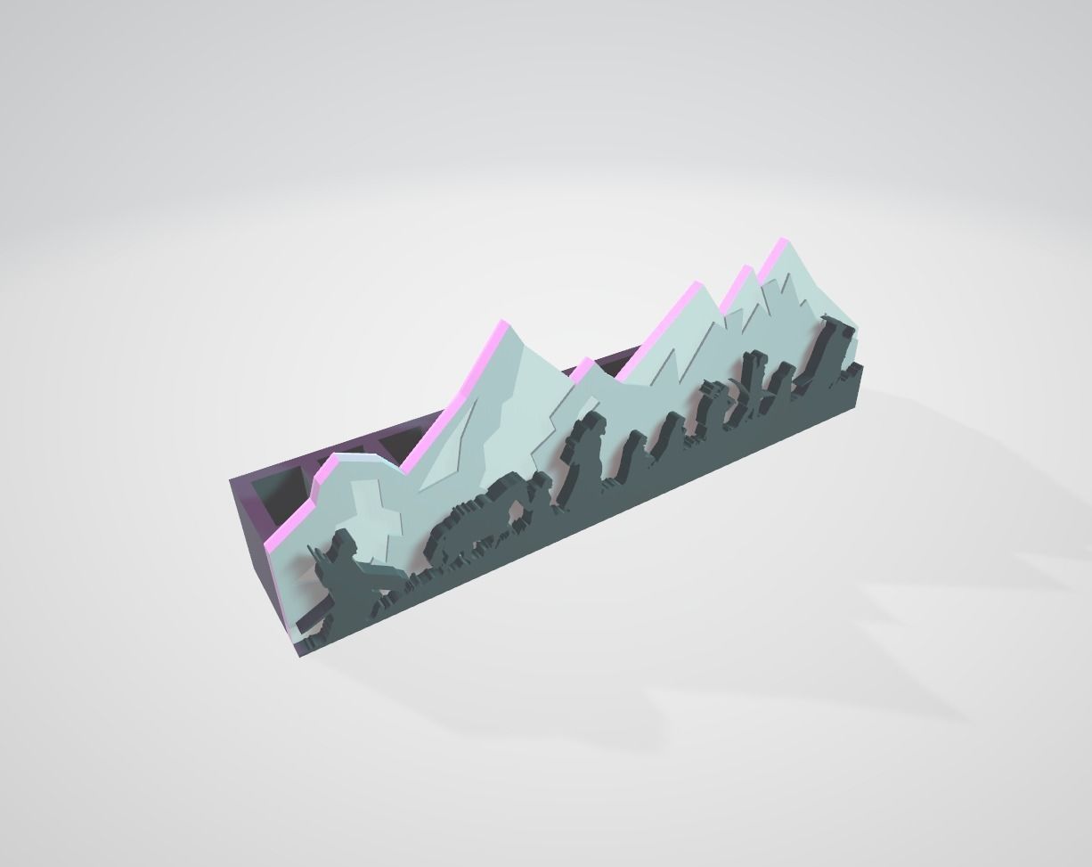 Fellowship of the Ring - penholder 3D print model_1