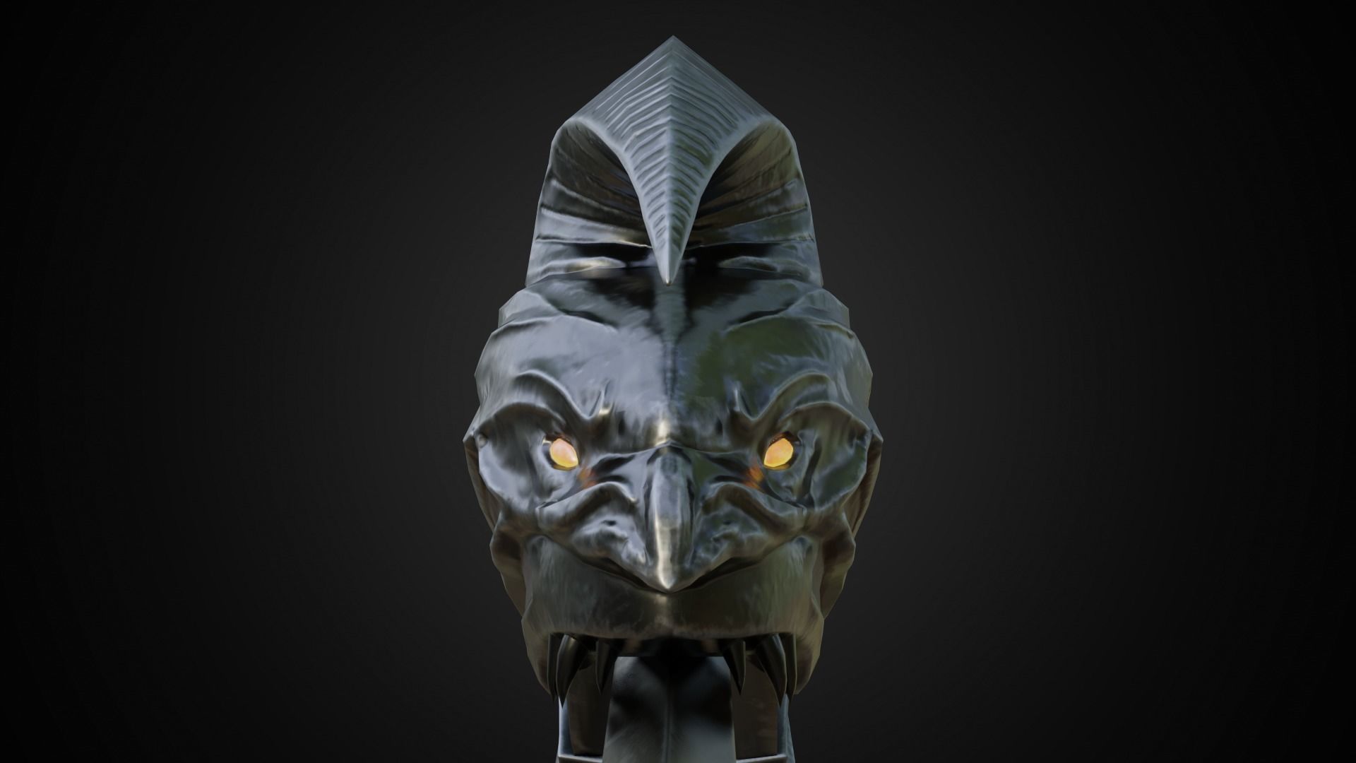 Chaos blades Low-poly 3D model_15