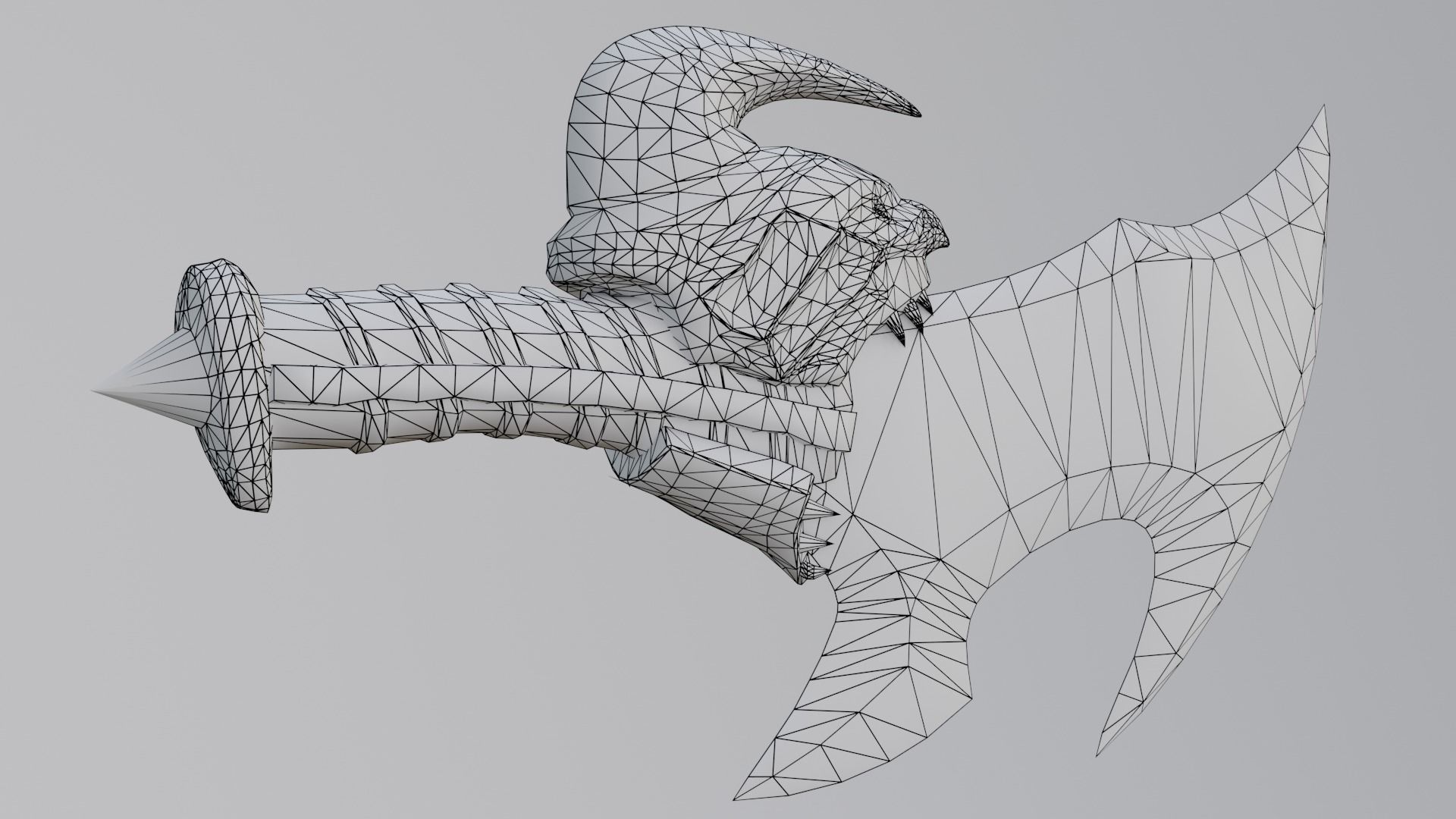 Chaos blades Low-poly 3D model_33