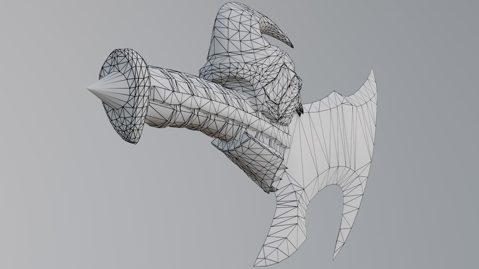 Chaos blades Low-poly 3D model_36