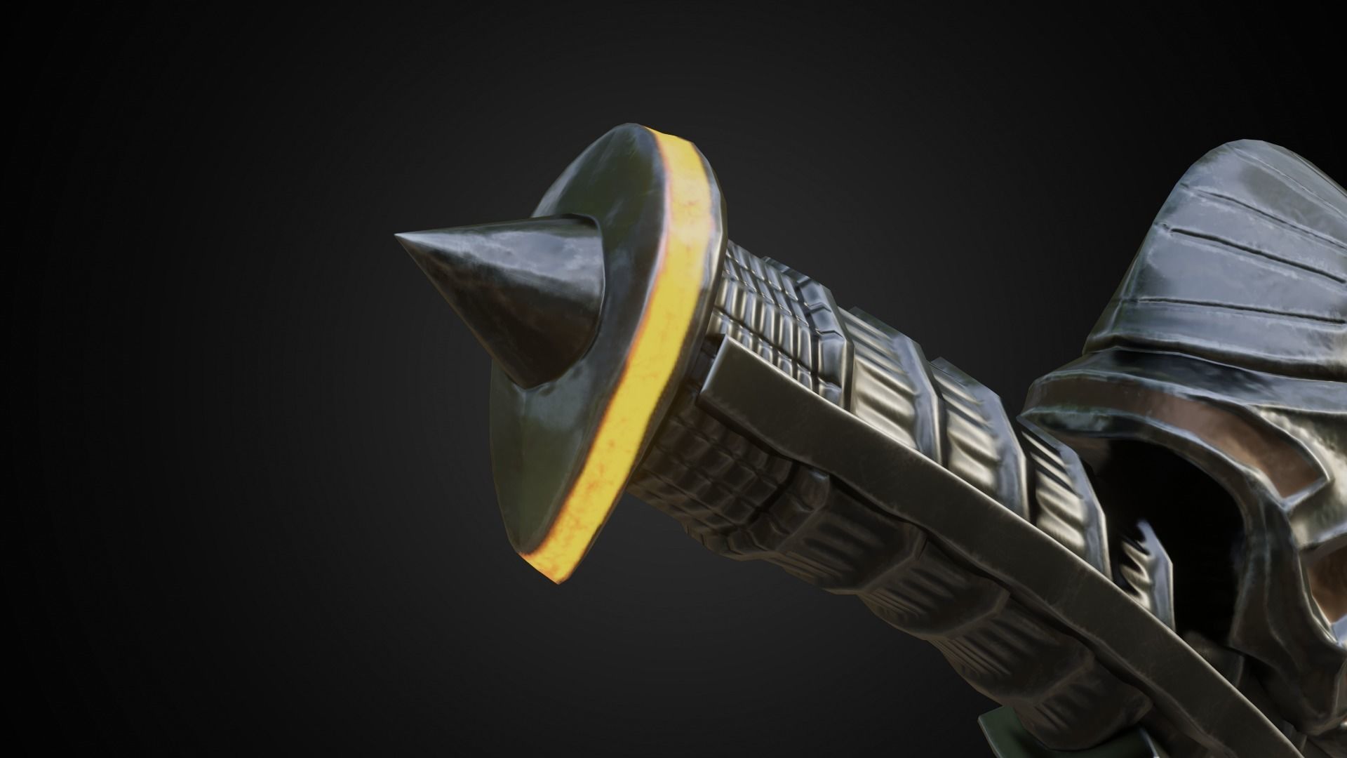 Chaos blades Low-poly 3D model_7