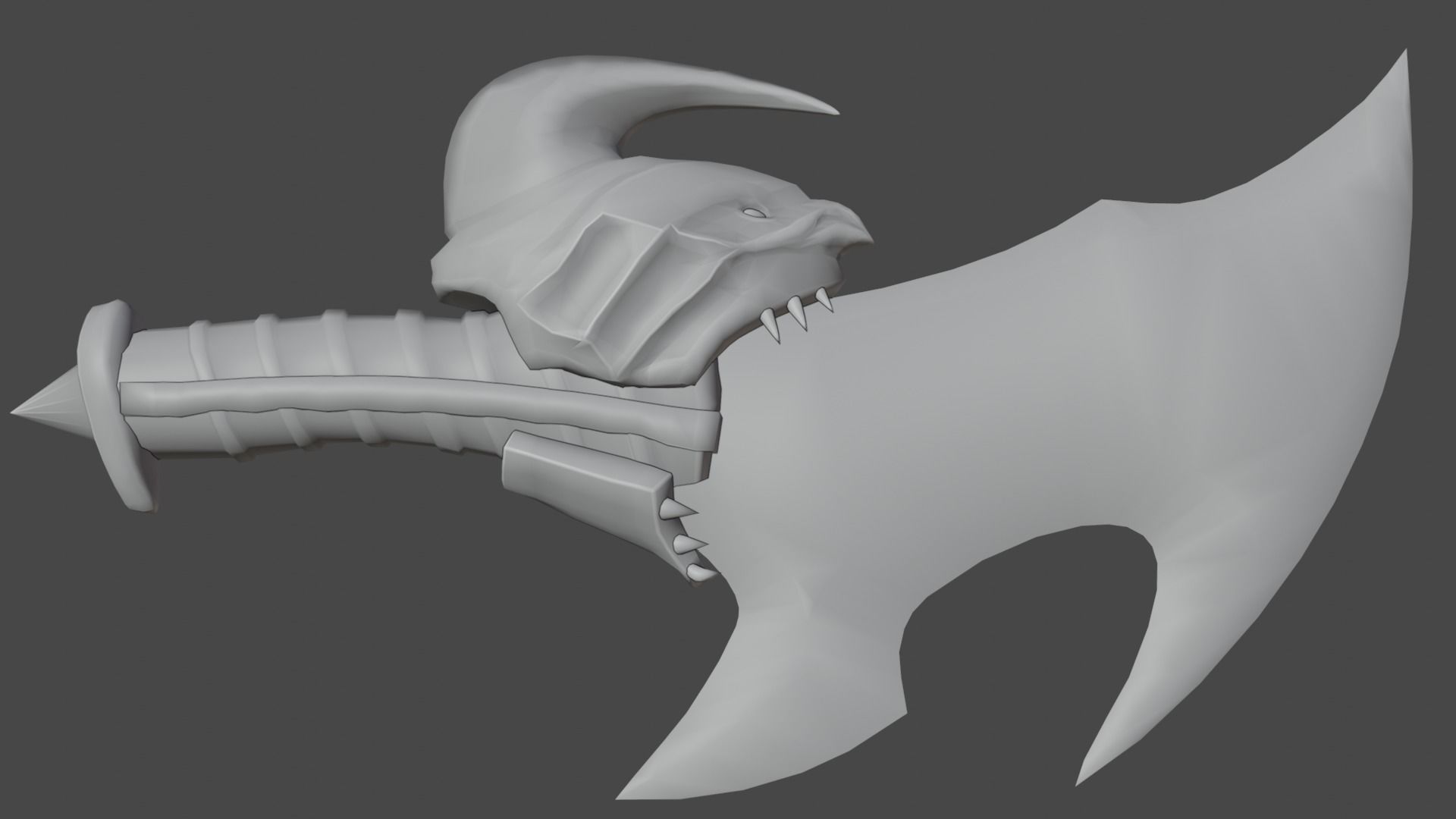 Chaos blades Low-poly 3D model_31