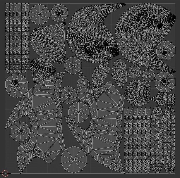 Chaos blades Low-poly 3D model_41