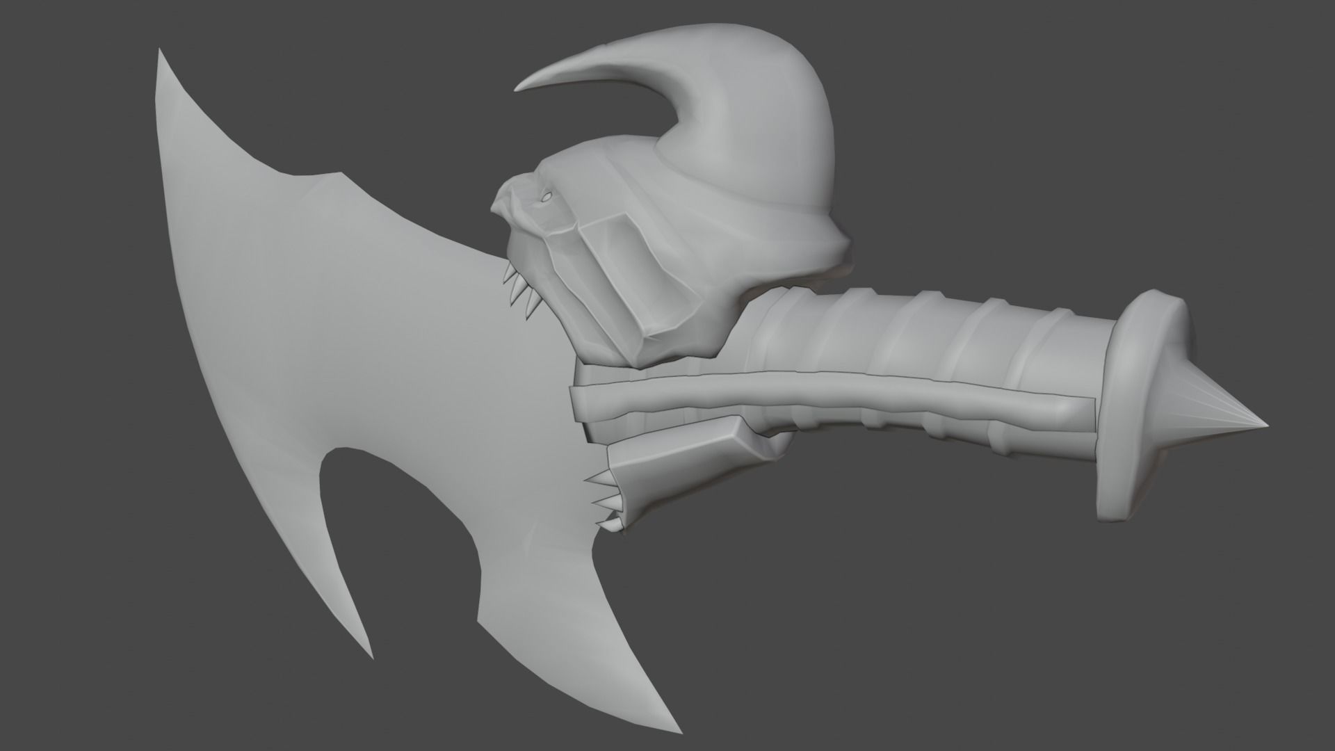 Chaos blades Low-poly 3D model_27