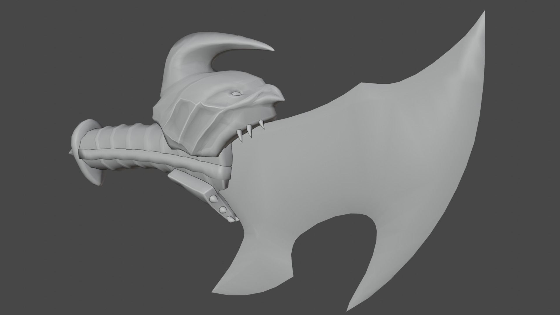 Chaos blades Low-poly 3D model_23