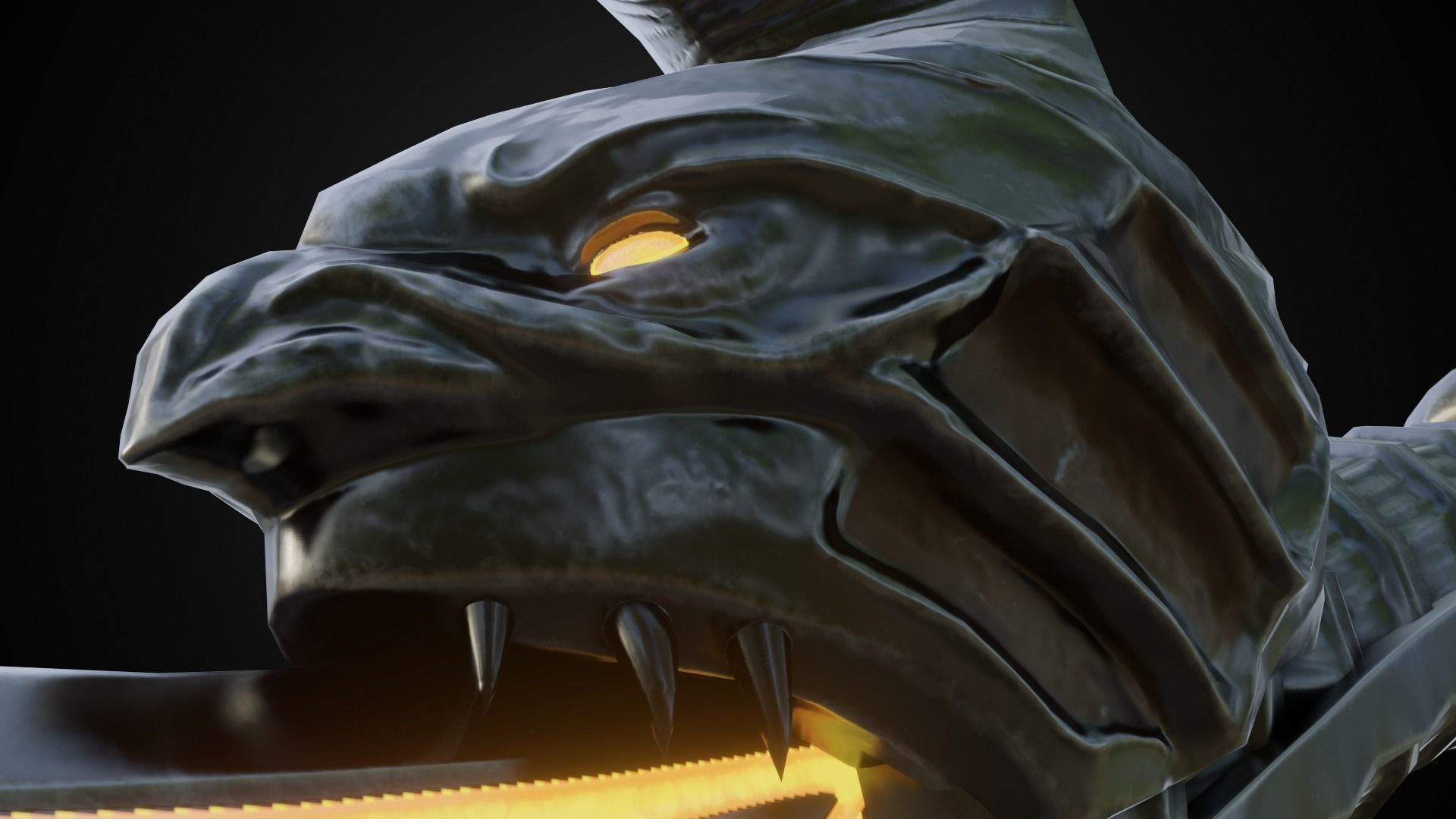 Chaos blades Low-poly 3D model_22