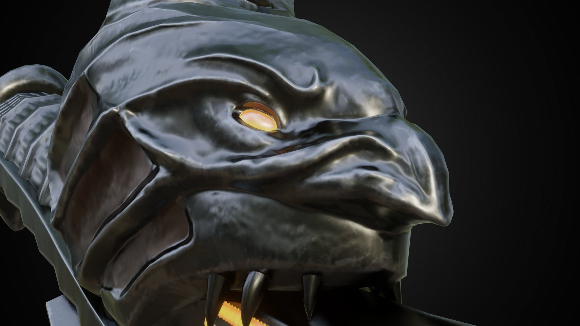 Chaos blades Low-poly 3D model_13