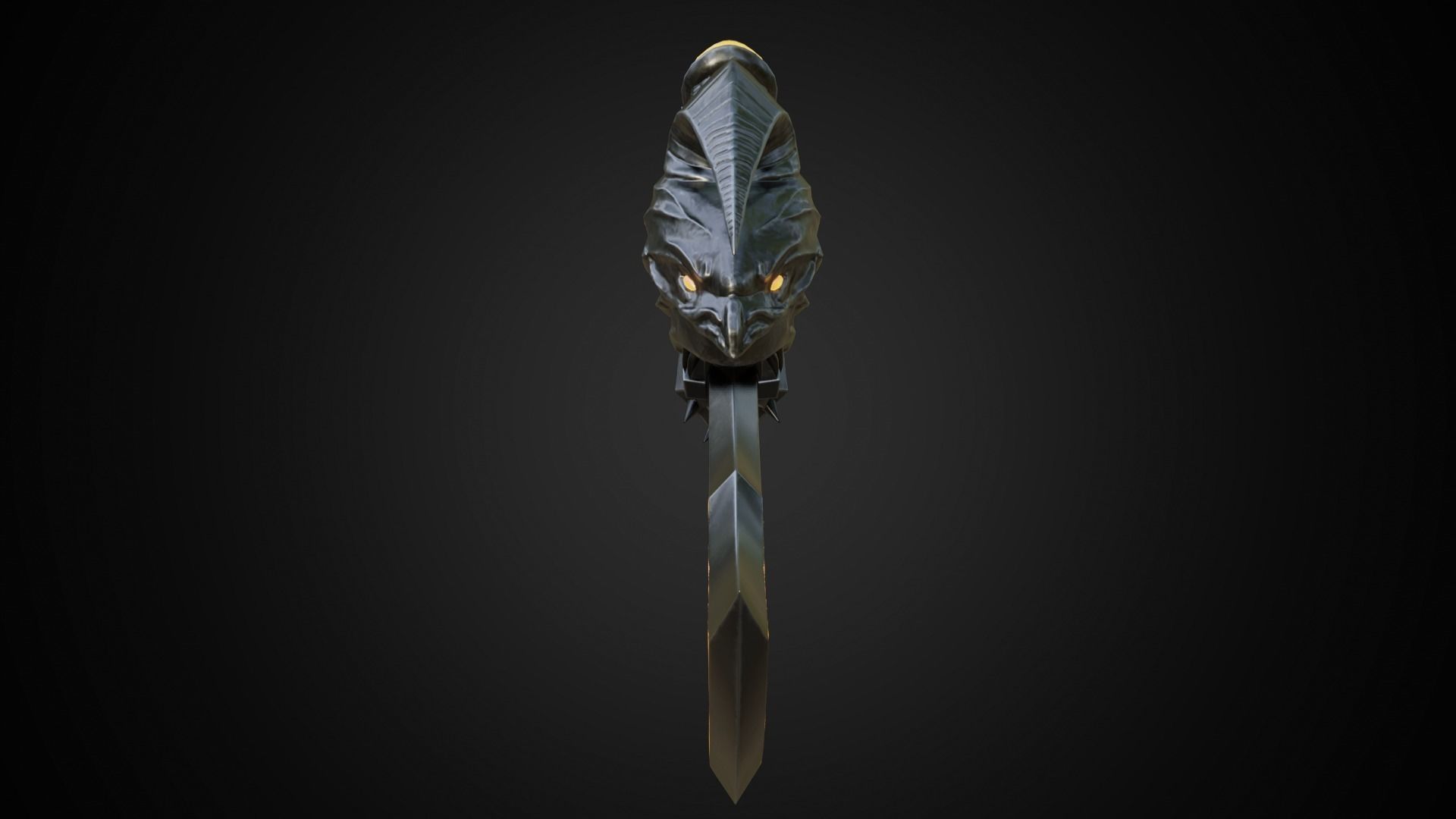 Chaos blades Low-poly 3D model_12