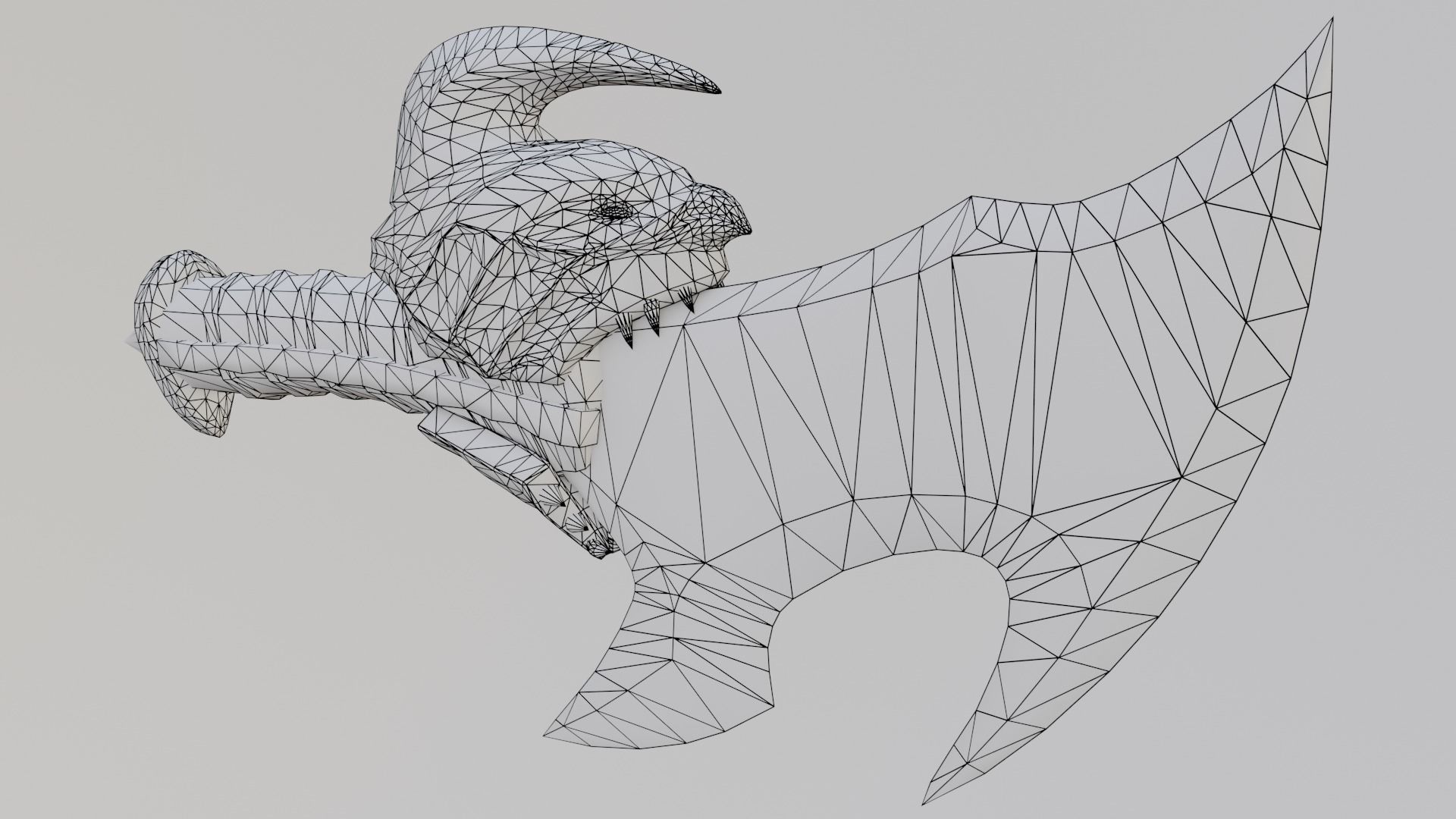 Chaos blades Low-poly 3D model_32