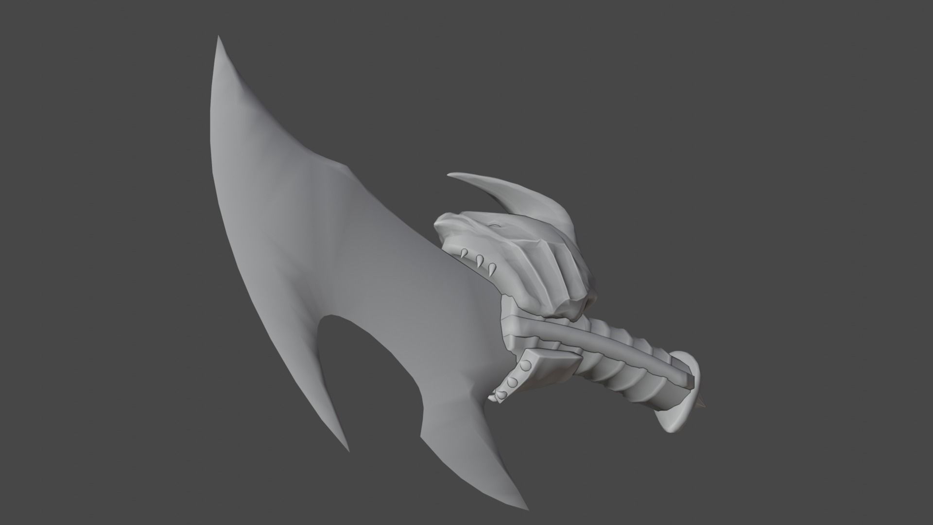 Chaos blades Low-poly 3D model_29