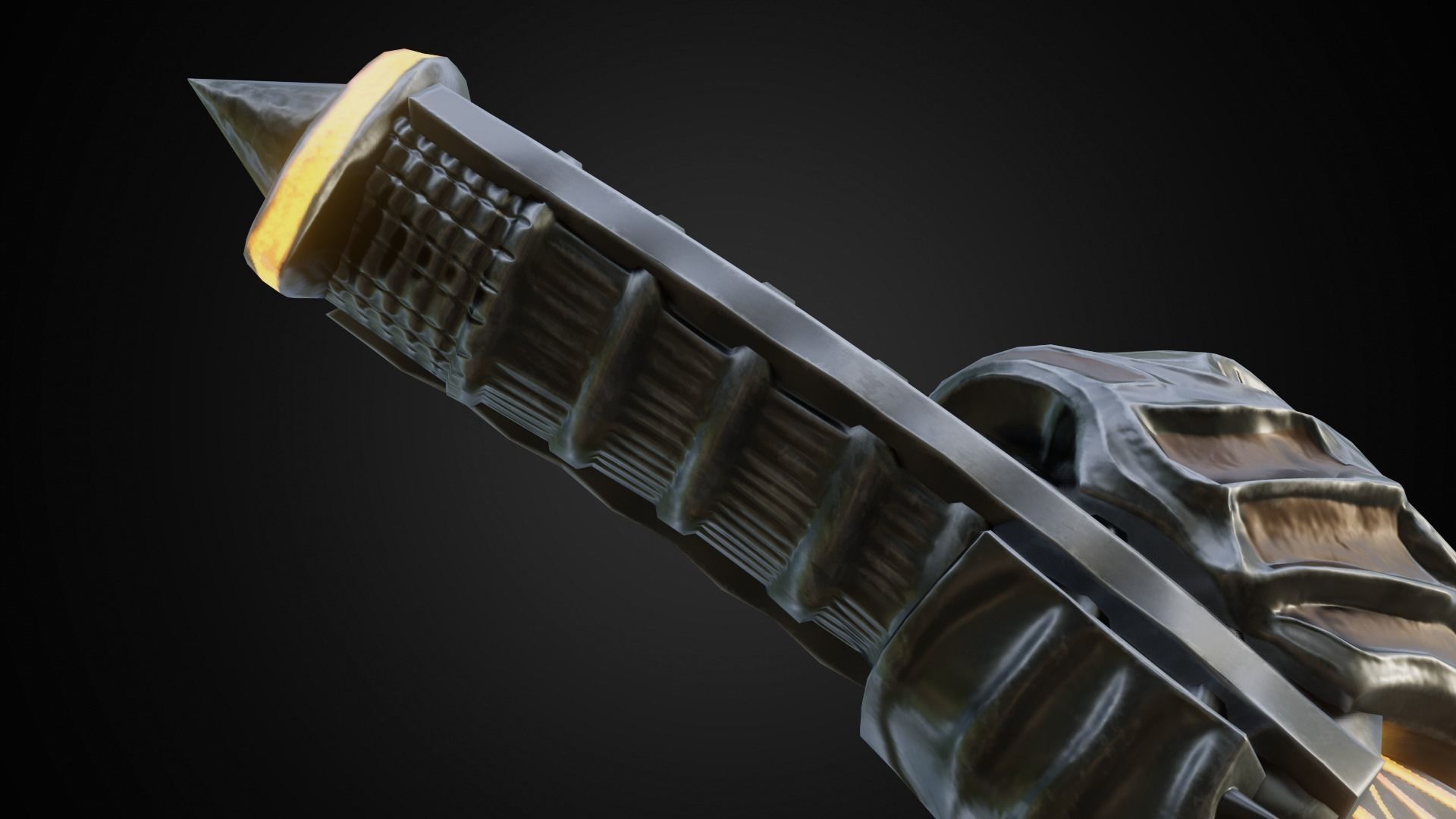 Chaos blades Low-poly 3D model_19