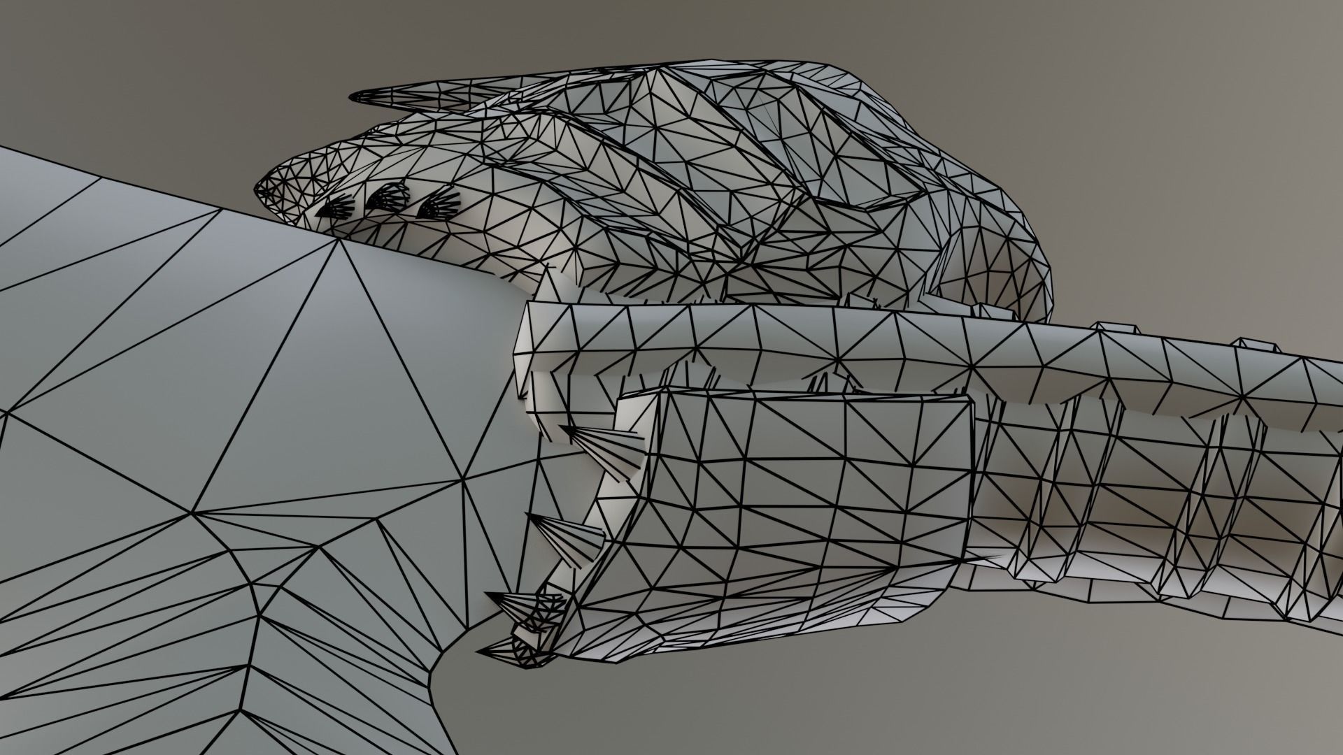 Chaos blades Low-poly 3D model_37