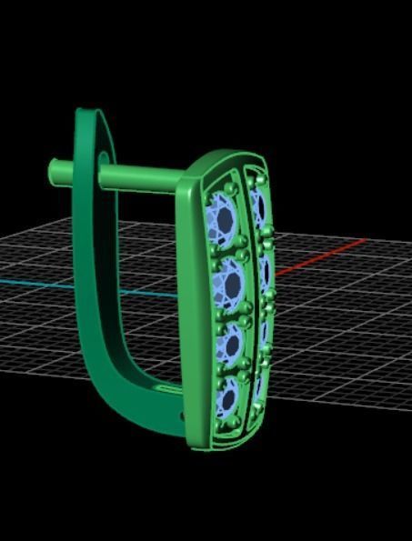 Earrings rk1 3D print model_10