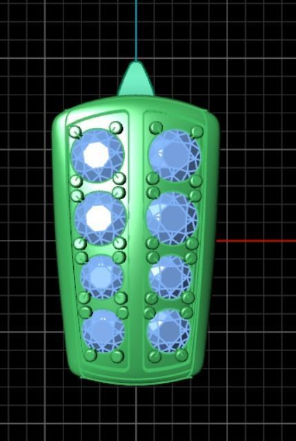 Earrings rk1 3D print model_7