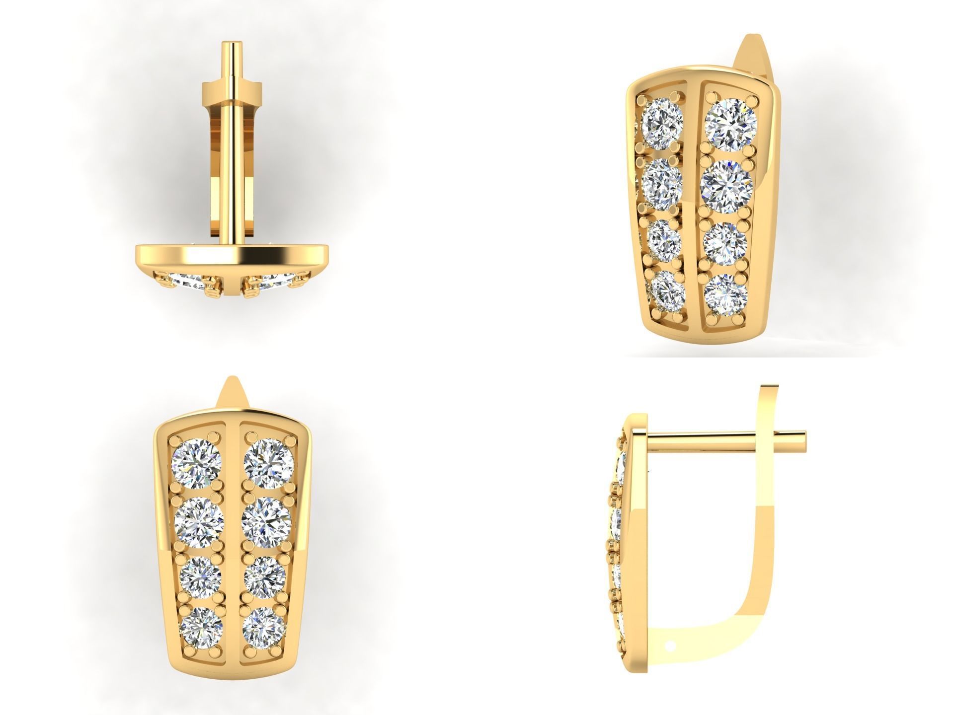 Earrings rk1 3D print model_5