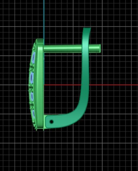 Earrings rk1 3D print model_6