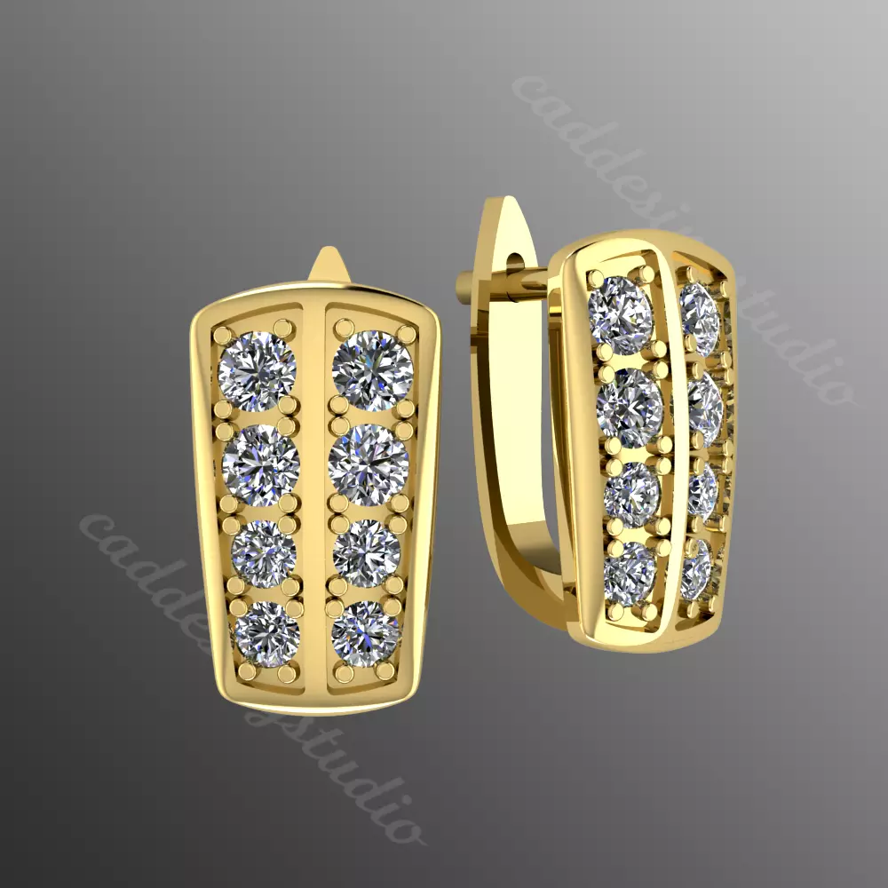 Earrings rk1 3D print model_0