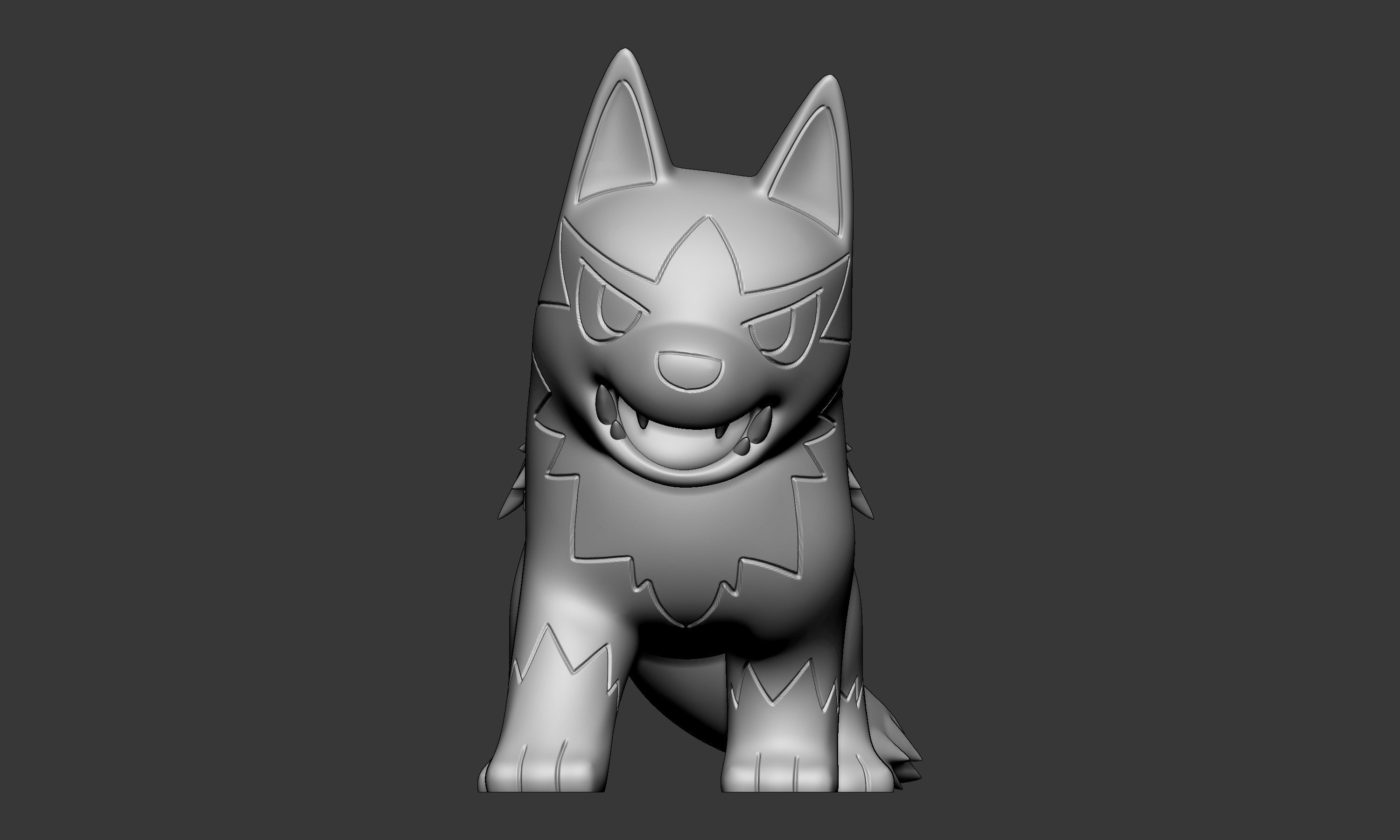 Pokemon - Poochyena with 2 poses 3D print model_3