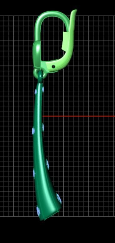 Earrings rk2 3D print model_7