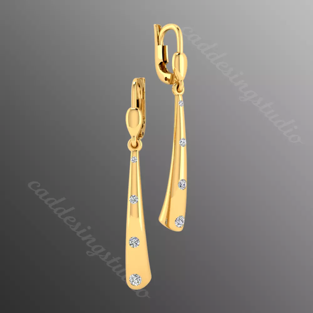Earrings rk2 3D print model_0
