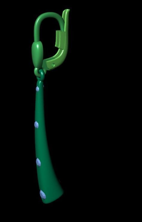 Earrings rk2 3D print model_8