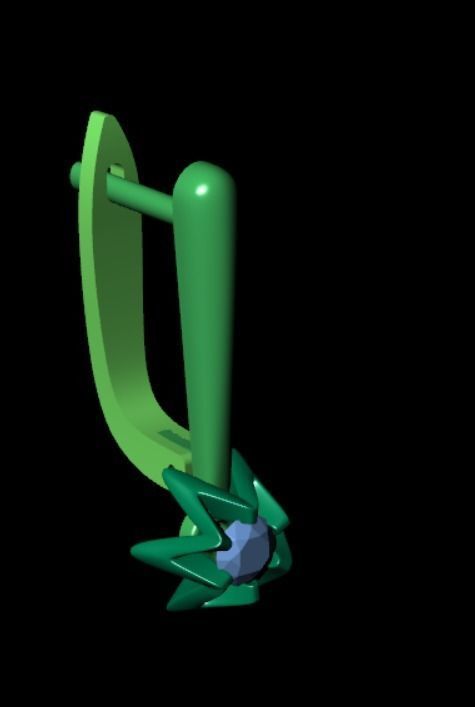 Earrings rk3 3D print model_11