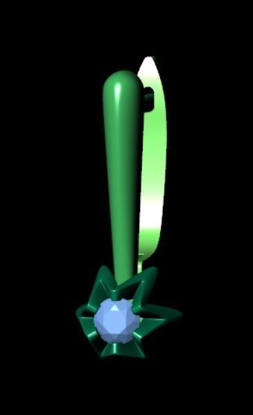 Earrings rk3 3D print model_10