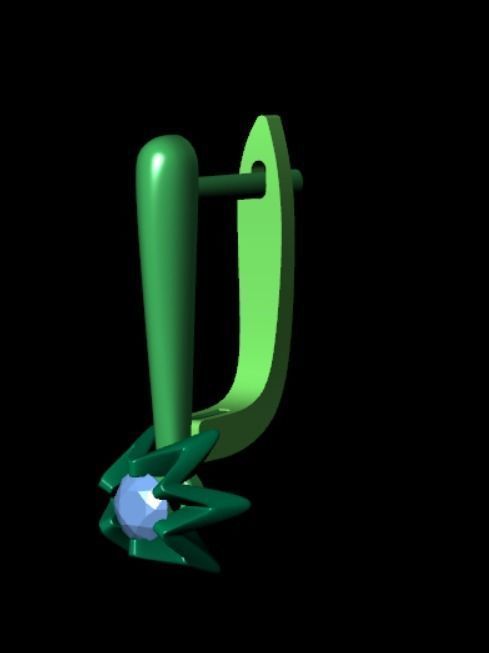 Earrings rk3 3D print model_13