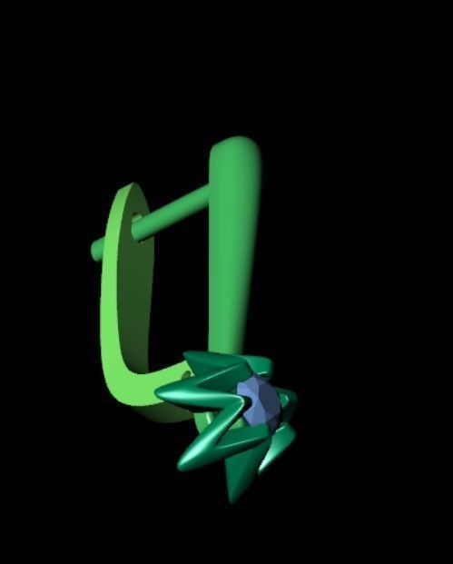 Earrings rk3 3D print model_9