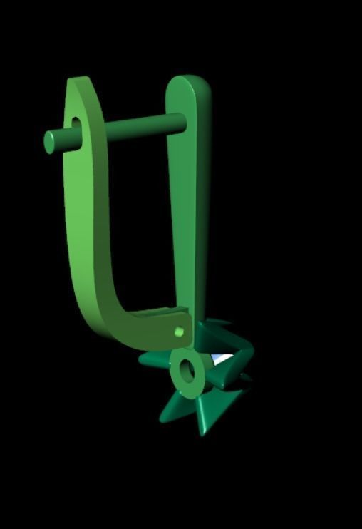 Earrings rk3 3D print model_8