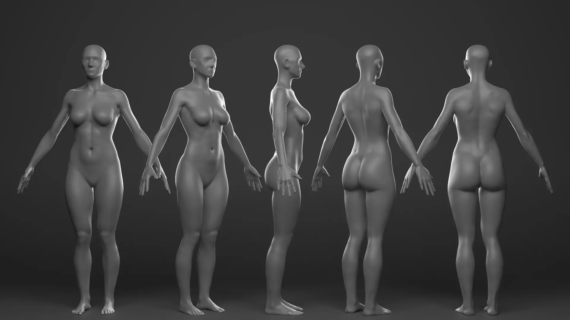 Body Female 1 3D model_0