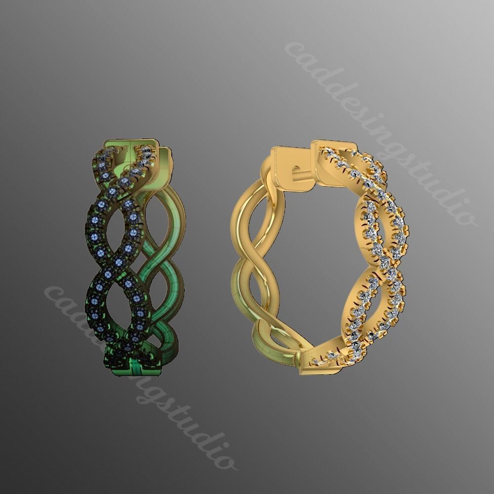 Earrings rk4 3D print model_1