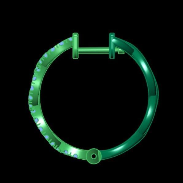 Earrings rk4 3D print model_6