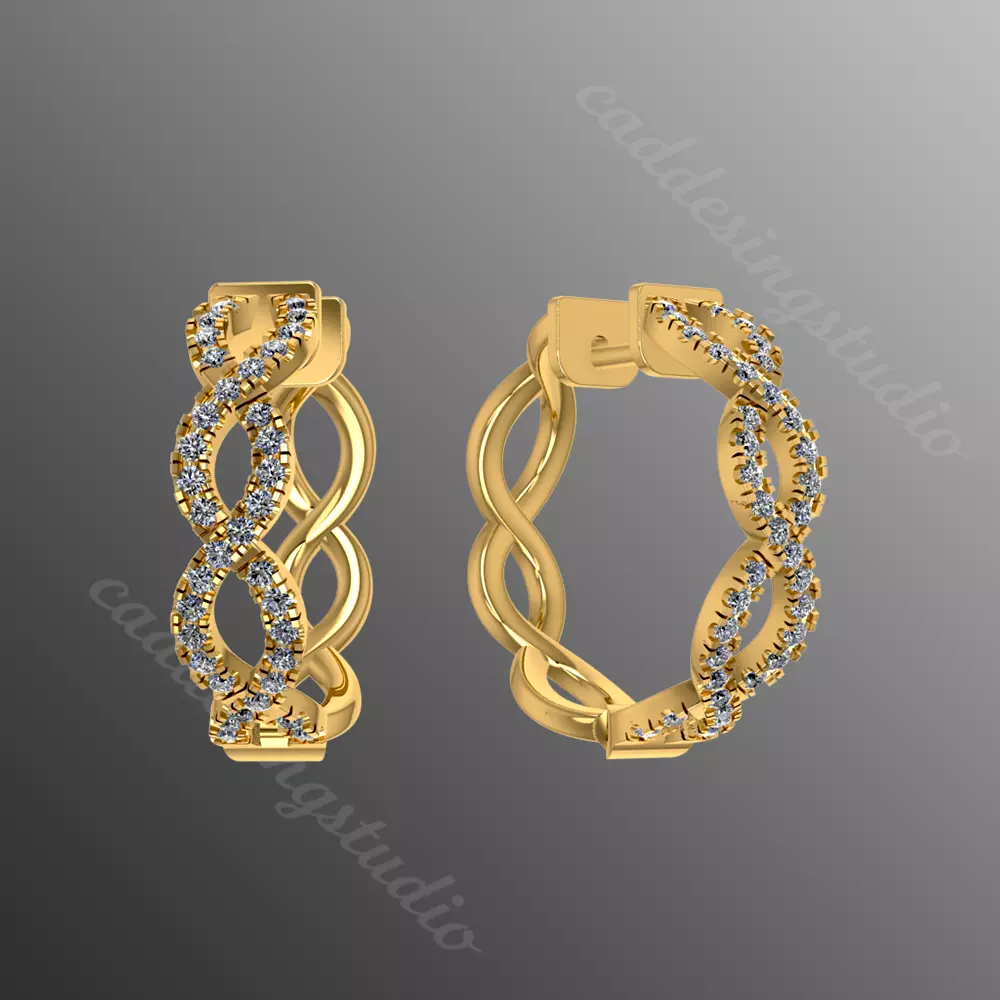 Earrings rk4 3D print model_0