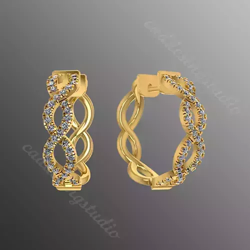 Earrings rk4 3D print model Earrings rk4 3D print model