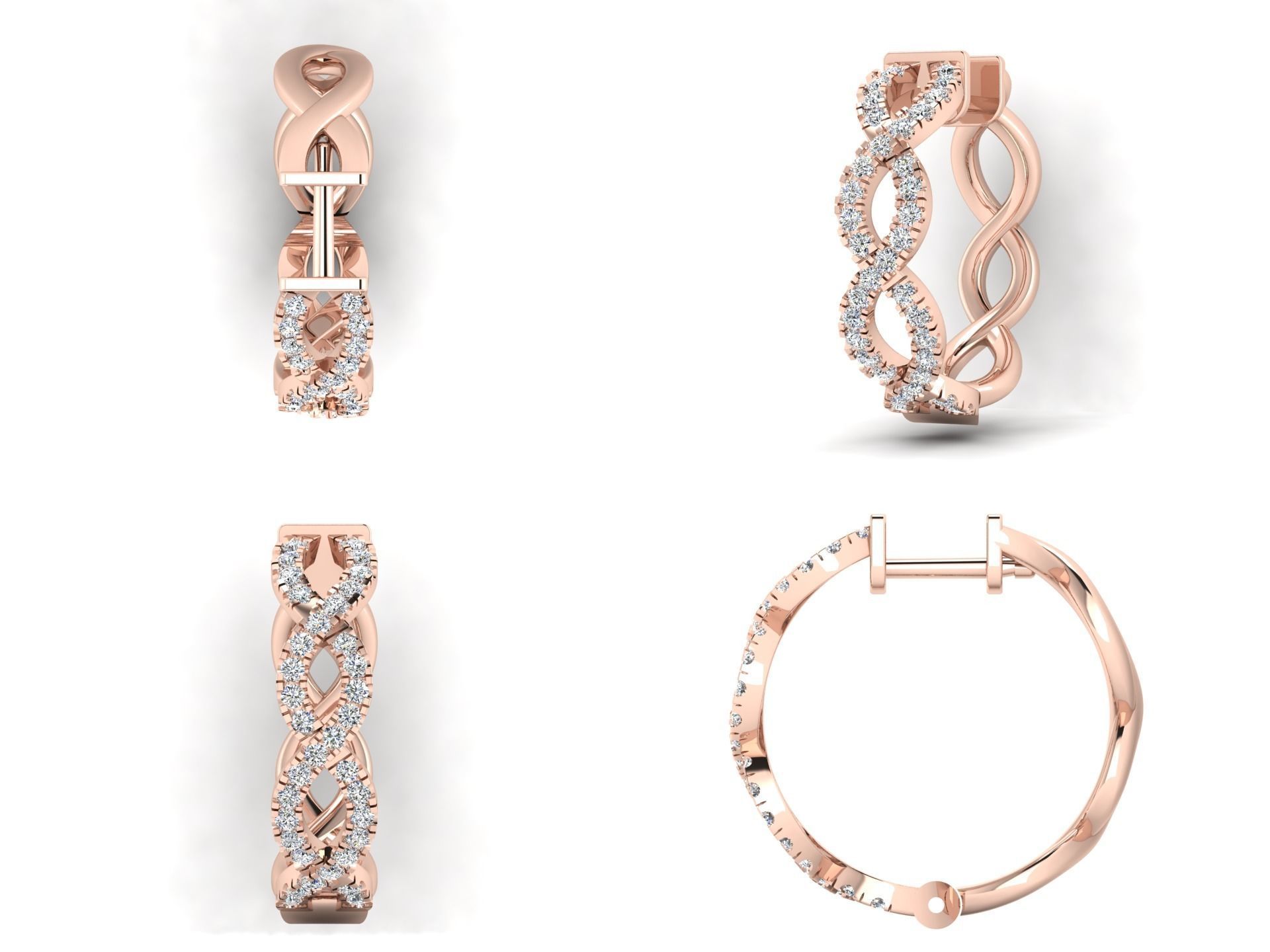 Earrings rk4 3D print model_3