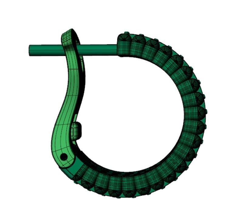 Earrings rk5 3D print model_12