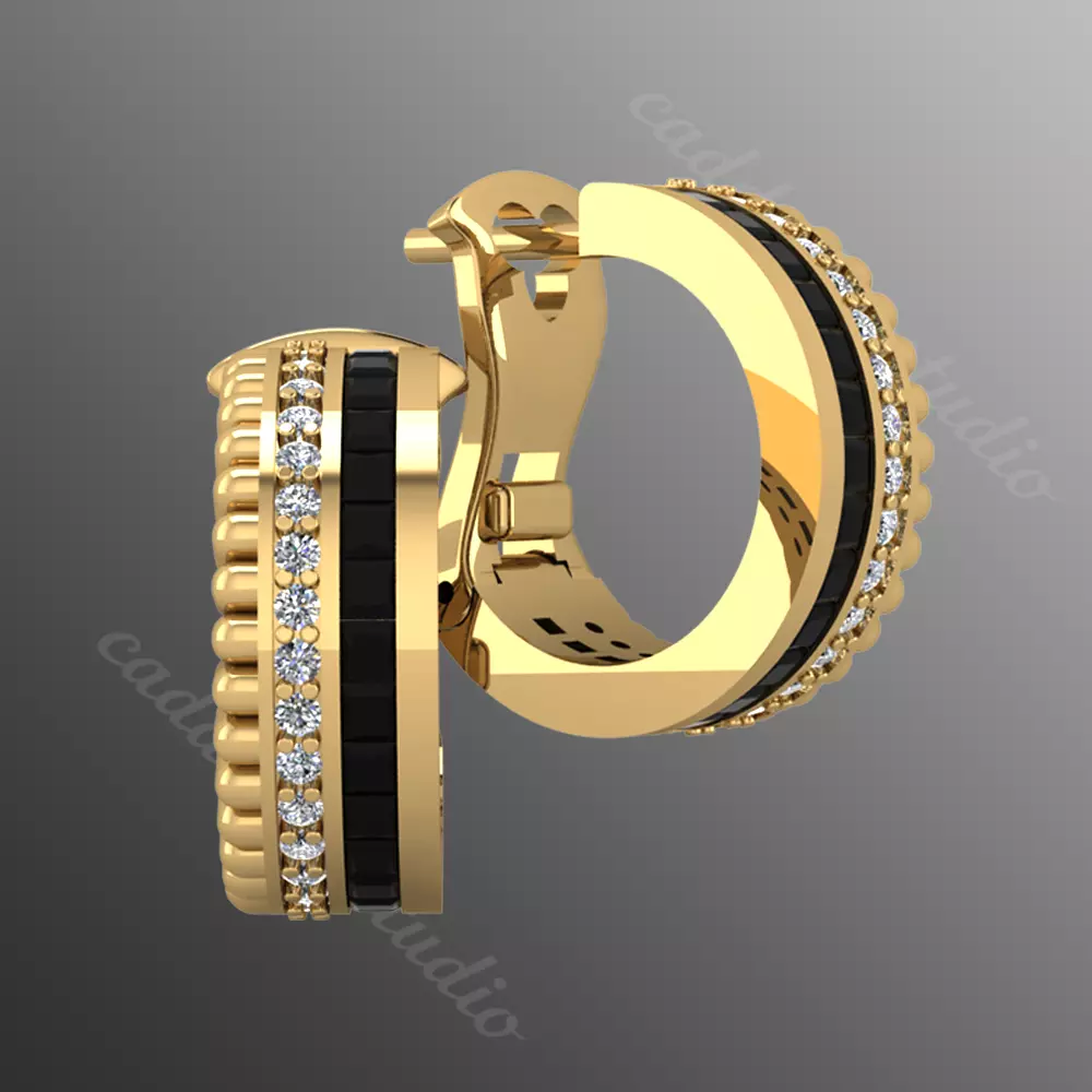Earrings rk5 3D print model_0