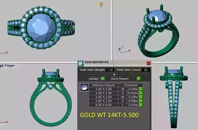 halo engagement ring