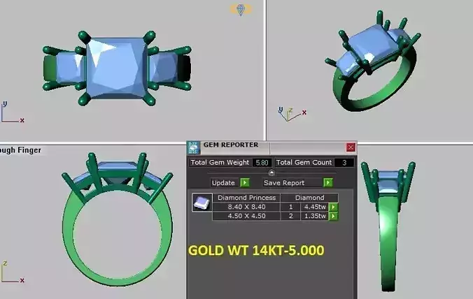 princess cut engagement ring