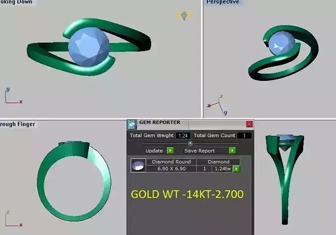 twist engagement ring